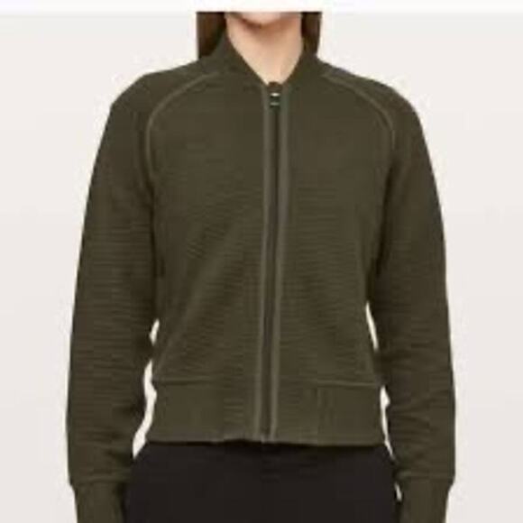 Lululemon On Repeat Long Sleeve Zip-Up On Repeat Bomber - Picture 2 of 10